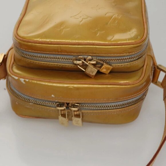 LOUIS VUITTON Monogram Vernis Wooster Shoulder Bag Gris M91036 LV Auth 110001 - Picture 7 of 15